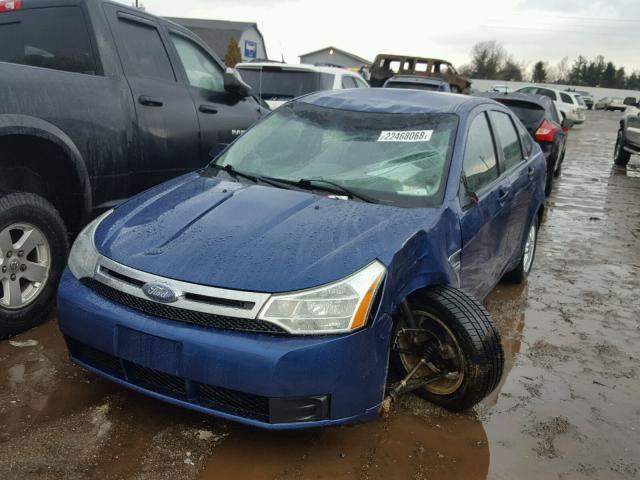 1FAHP35N58W274684 - 2008 FORD FOCUS SE BLUE photo 2