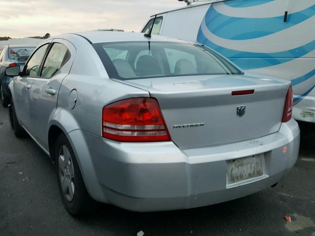 1B3LC46J08N184240 - 2008 DODGE AVENGER SE SILVER photo 3