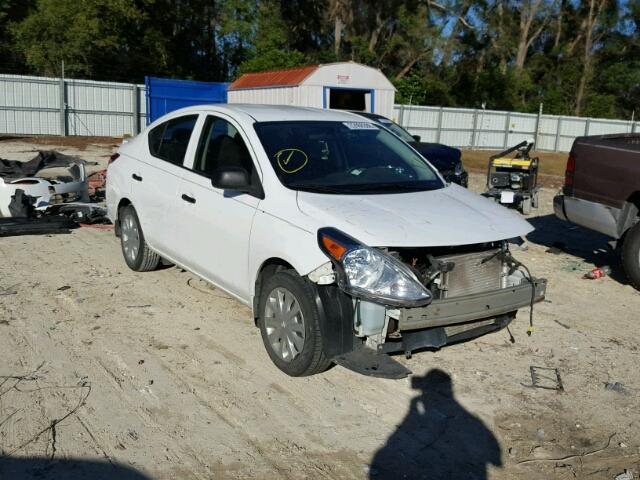 3N1CN7AP8FL896548 - 2015 NISSAN VERSA S WHITE photo 1