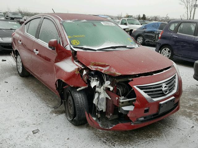 3N1CN7AP6CL914220 - 2012 NISSAN VERSA S RED photo 1