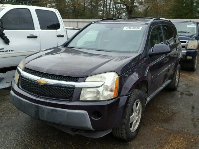 2CNDL63F866143592 - 2006 CHEVROLET EQUINOX LT PURPLE photo 2