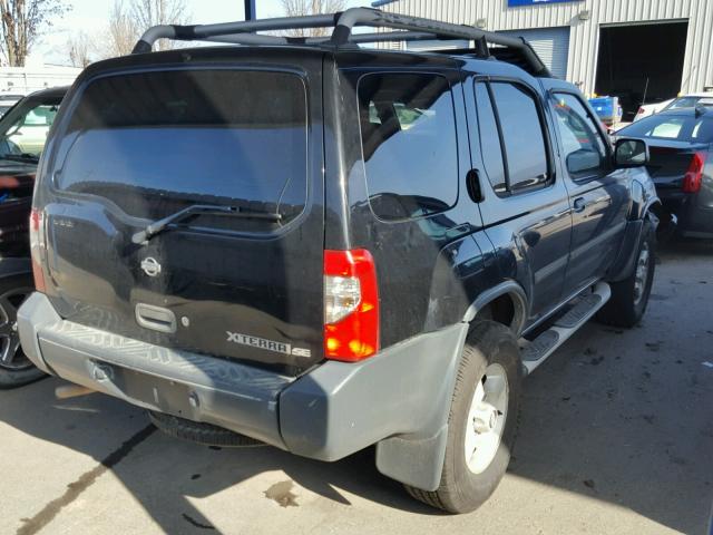 5N1ED28T01C545888 - 2001 NISSAN XTERRA XE BLACK photo 4