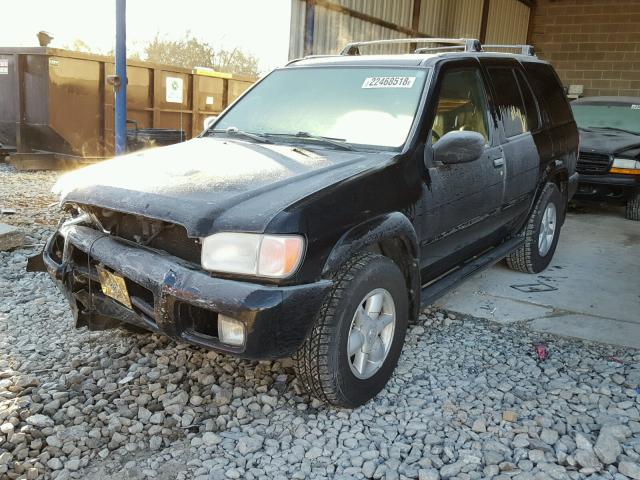 JN8DR09Y41W579514 - 2001 NISSAN PATHFINDER BLACK photo 2