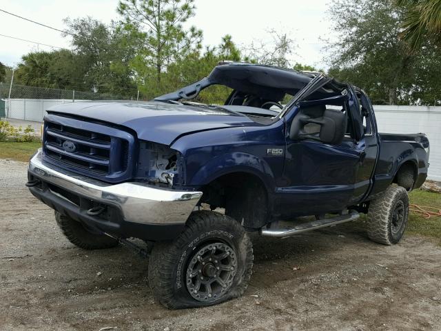 1FTNX21LXXEC39316 - 1999 FORD F250 SUPER BLUE photo 2