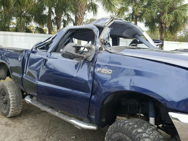 1FTNX21LXXEC39316 - 1999 FORD F250 SUPER BLUE photo 9