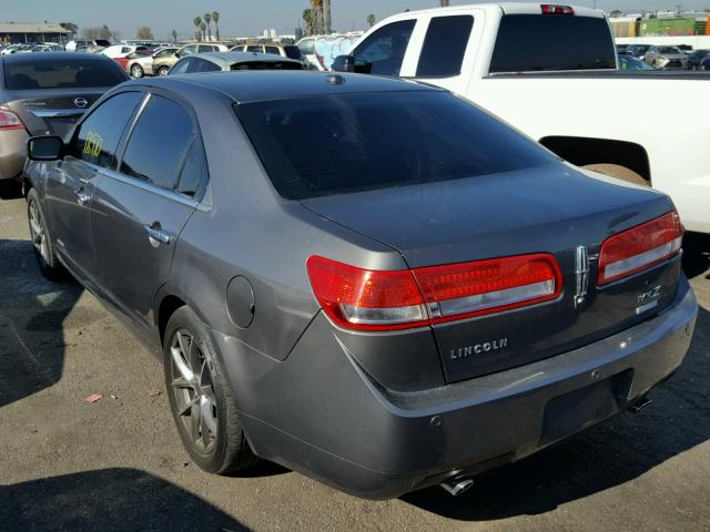 3LNDL2L38CR804704 - 2012 LINCOLN MKZ HYBRID GRAY photo 3