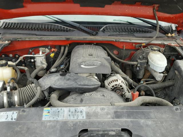 2GCEK19T041212796 - 2004 CHEVROLET SILVERADO RED photo 7