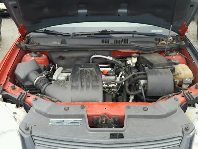 1G1AK52F357636657 - 2005 CHEVROLET COBALT RED photo 7