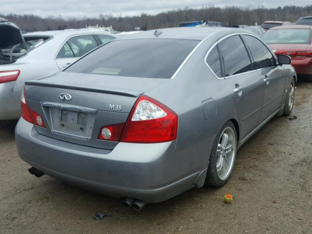 JNKAY01E96M105529 - 2006 INFINITI M35 BASE GRAY photo 4