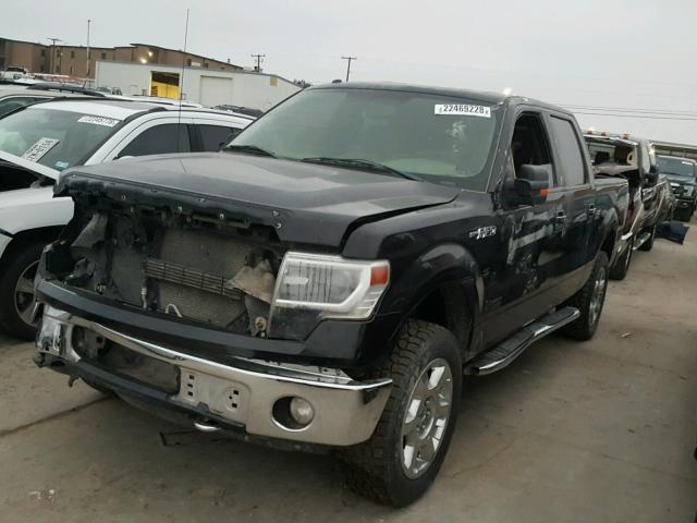 1FTFW1EF0EKG47599 - 2014 FORD F150 SUPER BLACK photo 2