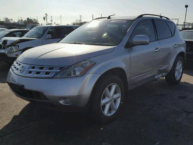 JN8AZ08T94W210564 - 2004 NISSAN MURANO SL SILVER photo 2