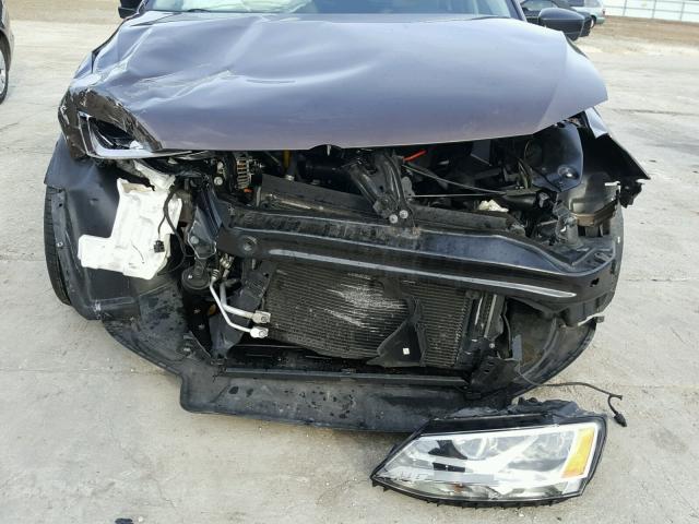 3VW2K7AJ5EM309922 - 2014 VOLKSWAGEN JETTA BASE 棕色 照片 9