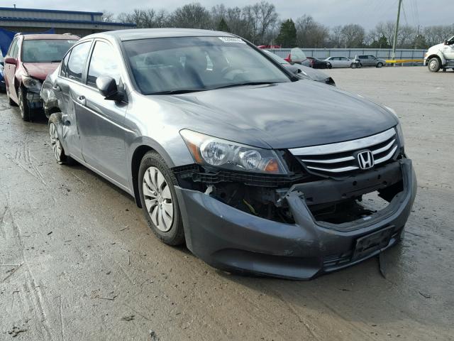 1HGCP2F31CA016357 - 2012 HONDA ACCORD LX GRAY photo 1