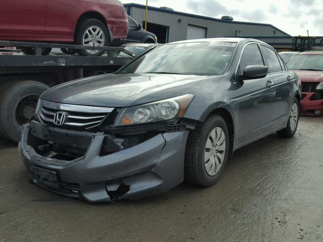 1HGCP2F31CA016357 - 2012 HONDA ACCORD LX GRAY photo 2