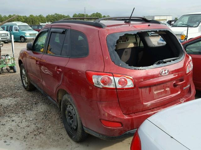 5XYZG3AB0BG008696 - 2011 HYUNDAI SANTA FE G RED photo 3