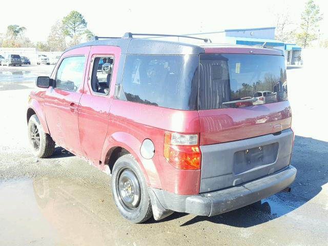 5J6YH28716L001636 - 2006 HONDA ELEMENT EX RED photo 3