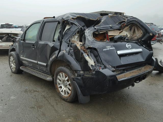 5N1BR18A38C618937 - 2008 NISSAN PATHFINDER BLACK photo 3