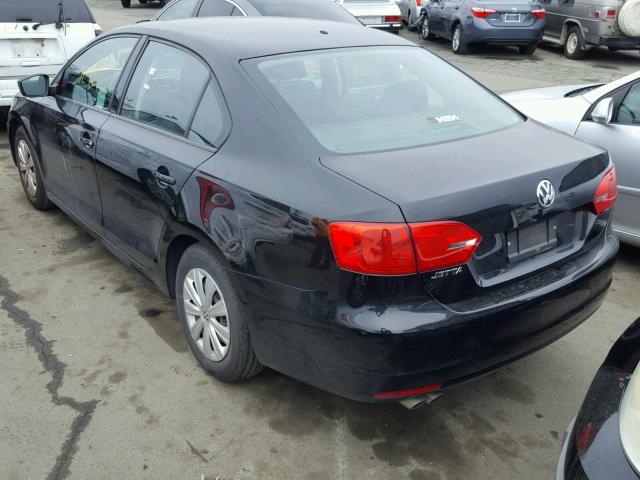 3VW2K7AJXBM068158 - 2011 VOLKSWAGEN JETTA BASE 黑色 照片 3