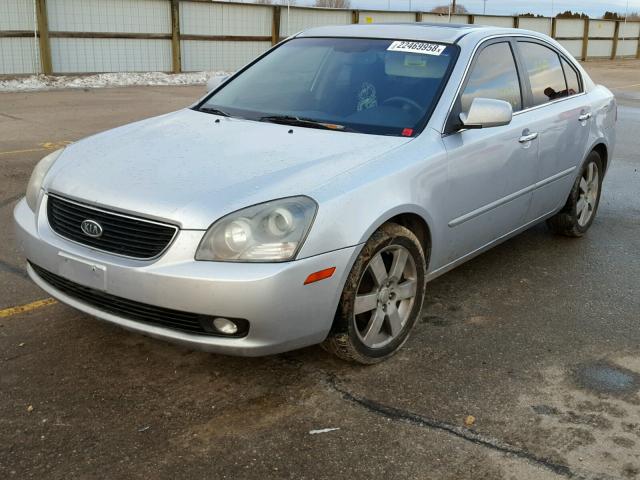 KNAGE123165046765 - 2006 KIA OPTIMA LX SILVER photo 2