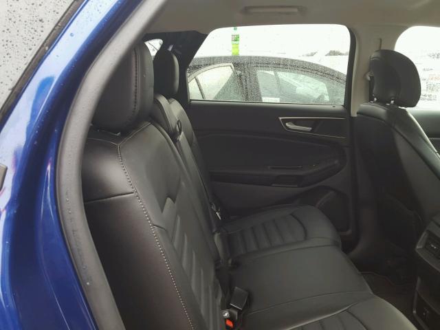 2FMTK4J85FBC06503 - 2015 FORD EDGE SEL BLUE photo 6