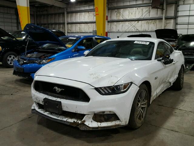 1FA6P8CF9G5275728 - 2016 FORD MUSTANG GT WHITE photo 2