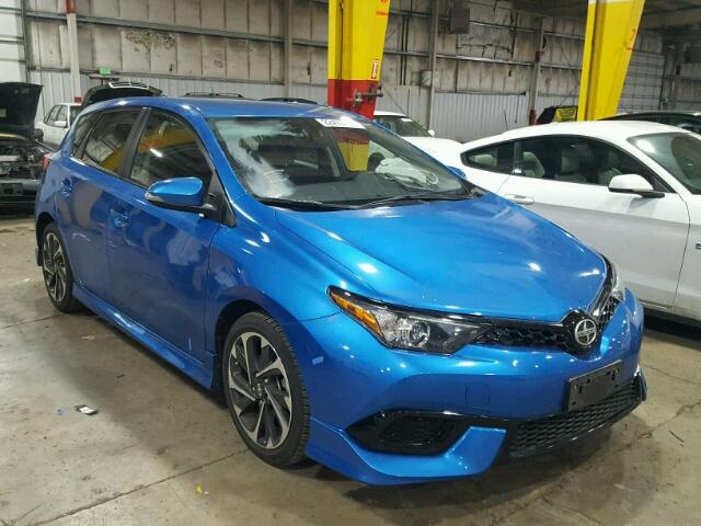 JTNKARJE8GJ508558 - 2016 TOYOTA SCION IM BLUE photo 1