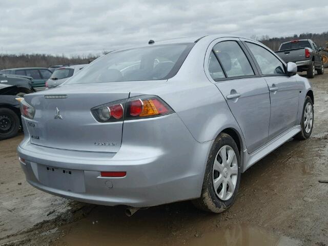 JA32U2FU4EU019054 - 2014 MITSUBISHI LANCER ES/ SILVER photo 4