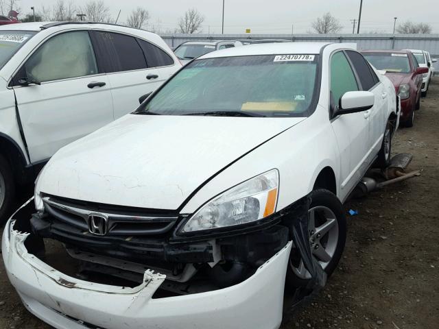 1HGCM56417A093934 - 2007 HONDA ACCORD LX WHITE photo 2