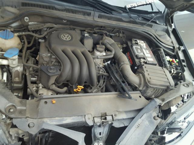3VW2K7AJ6CM379653 - 2012 VOLKSWAGEN JETTA BASE GRAY photo 7