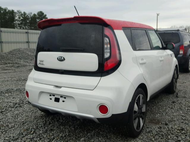 KNDJP3A55H7478882 - 2017 KIA SOUL + WHITE photo 4