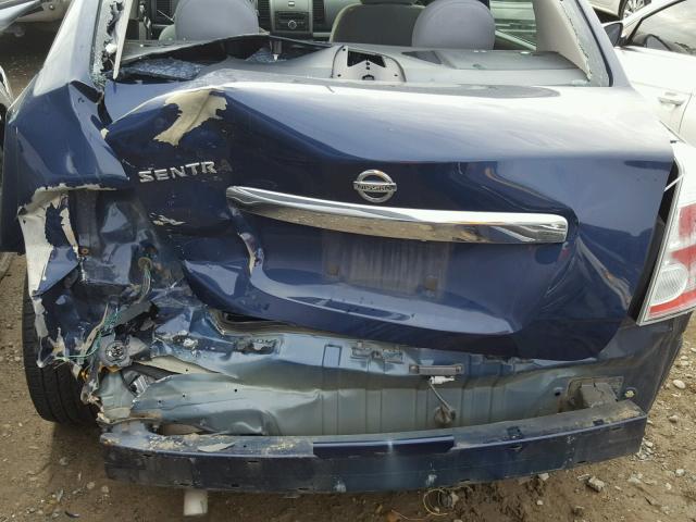 3N1AB6AP6AL617603 - 2010 NISSAN SENTRA 2.0 BLUE photo 9