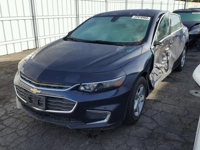 1G1ZB5ST8HF225127 - 2017 CHEVROLET MALIBU LS BLUE photo 2