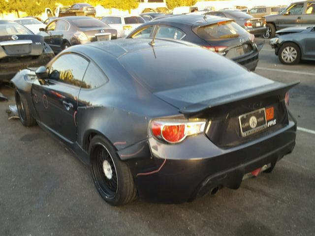 JF1ZNAA15D2718651 - 2013 TOYOTA SCION FR-S შავი ფოტო 3