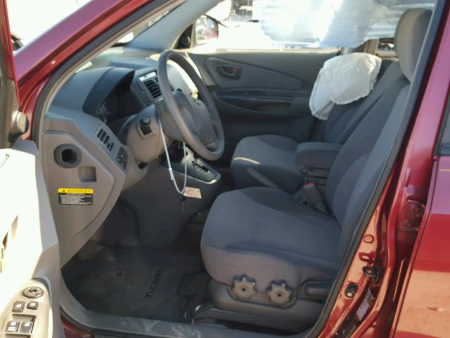 KM8JM12B97U558022 - 2007 HYUNDAI TUCSON GLS MAROON photo 5