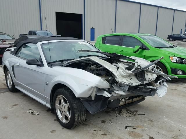 1FAFP44614F209235 - 2004 FORD MUSTANG SILVER photo 1
