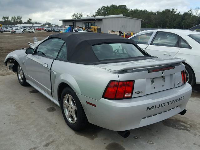 1FAFP44614F209235 - 2004 FORD MUSTANG SILVER photo 3