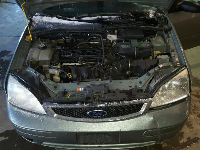 1FAFP34N26W215436 - 2006 FORD FOCUS ZX4 GREEN photo 7