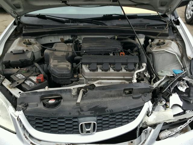 1HGEM22195L058191 - 2005 HONDA CIVIC DX V SILVER photo 7