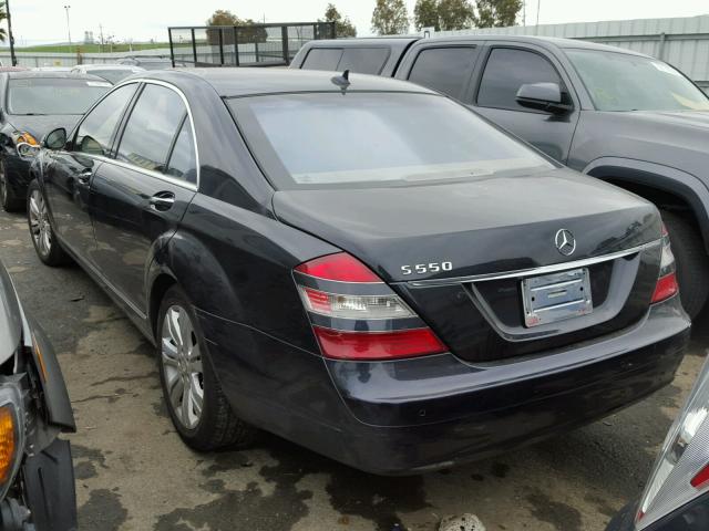 WDDNG71X28A198422 - 2008 MERCEDES-BENZ S 550 BLACK photo 3