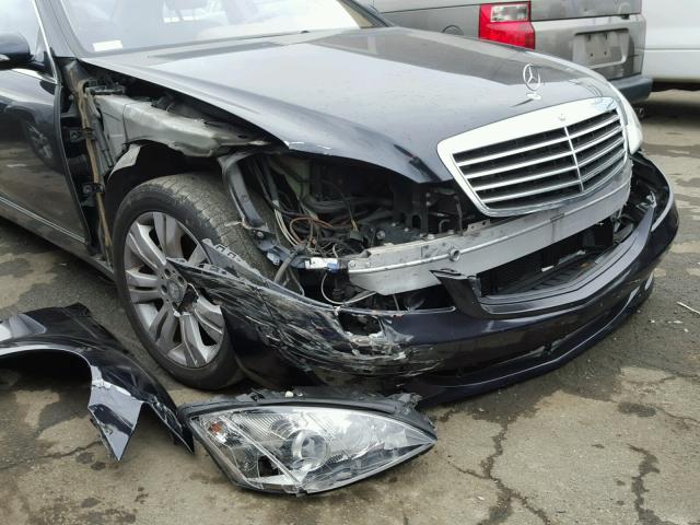 WDDNG71X28A198422 - 2008 MERCEDES-BENZ S 550 BLACK photo 9