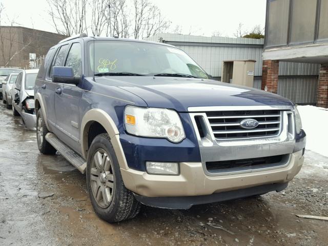 1FMEU74E77UB80102 - 2007 FORD EXPLORER E BLUE photo 1