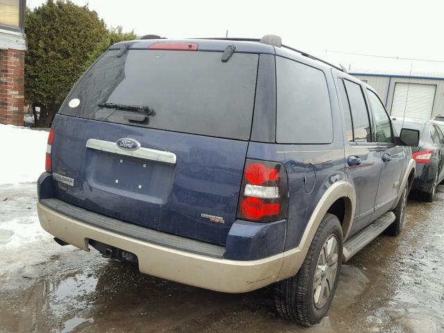 1FMEU74E77UB80102 - 2007 FORD EXPLORER E BLUE photo 4