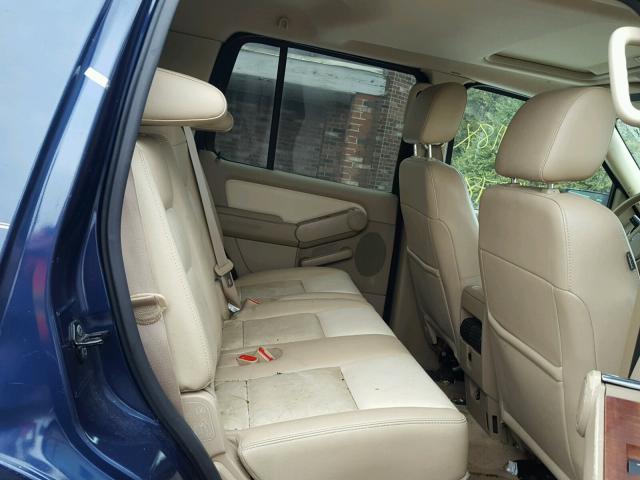 1FMEU74E77UB80102 - 2007 FORD EXPLORER E BLUE photo 6