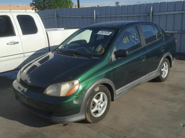 JTDBT123110124275 - 2001 TOYOTA ECHO GREEN photo 2