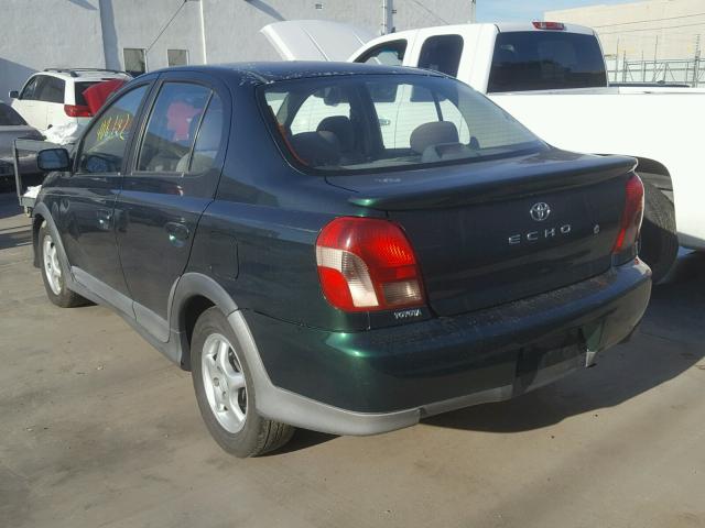 JTDBT123110124275 - 2001 TOYOTA ECHO GREEN photo 3