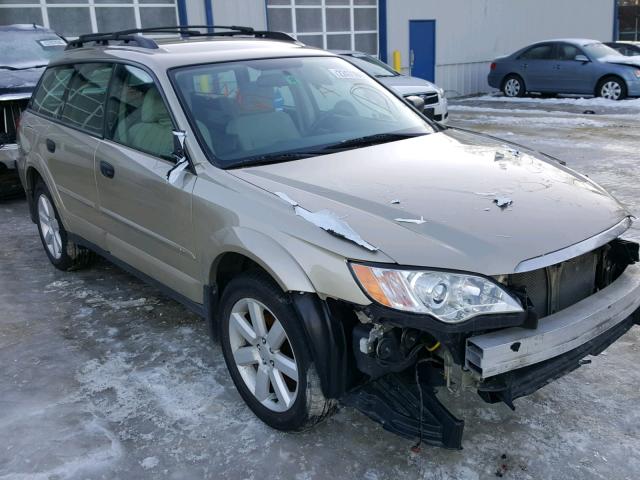 4S4BP61C797327205 - 2009 SUBARU OUTBACK 2. GOLD photo 1