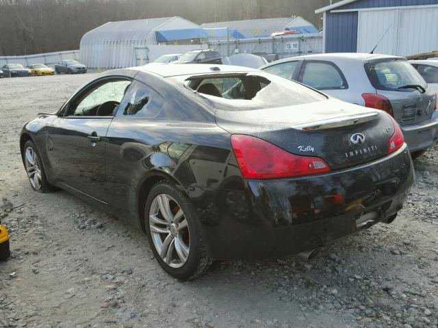 JNKCV64FX9M653598 - 2009 INFINITI G37 BLACK photo 3