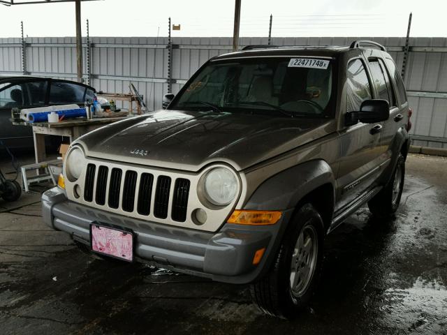 1J4GK48K37W506557 - 2007 JEEP LIBERTY SP BROWN photo 2