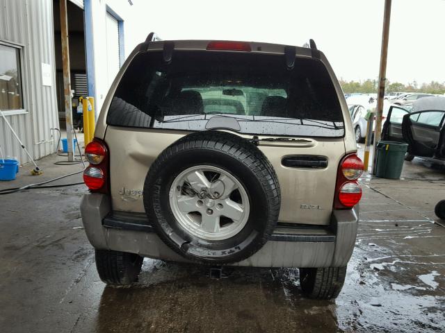 1J4GK48K37W506557 - 2007 JEEP LIBERTY SP BROWN photo 9