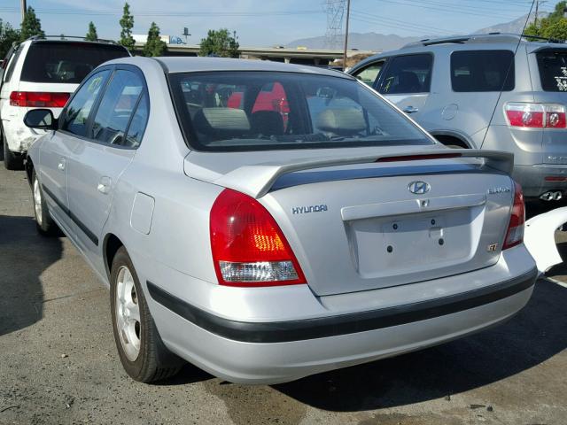 KMHDN45D13U680800 - 2003 HYUNDAI ELANTRA GL SILVER photo 3